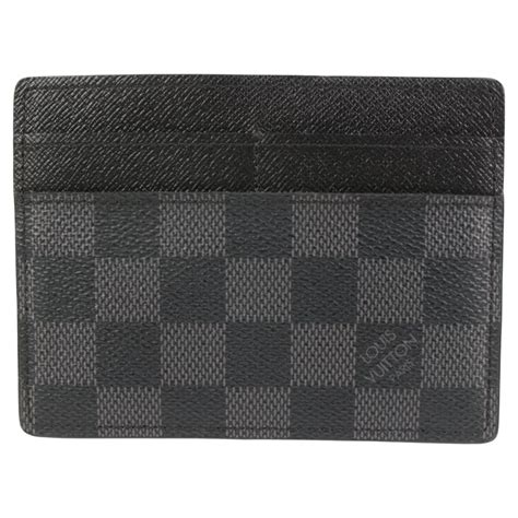 louis vuitton card holder black and grey|Louis Vuitton card holder monogram.